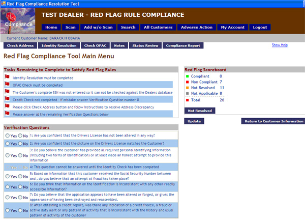 Compliance Questions